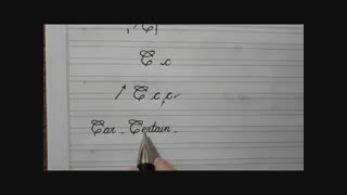 مجموعه آموزش خطاطی پیوسته انگلیسی (لاتین) - جلسه سوم