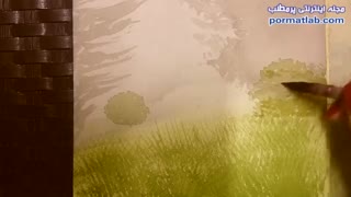 آموزش طراحی با آبرنگ طبیعت پاییزی