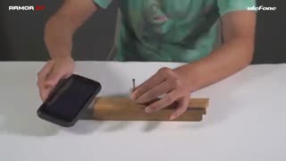 مقاومت بدنه عالی گوشی Ulefone Armor X7 در برابر چکش، میخ، دریل و چاقو