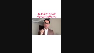 سه اصل طلایی موفقیت | چطور موفق بشیم