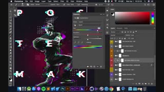 فیلم آموزش Glitch Poster Maker Photoshop Action