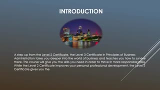 Level 3 Certificate in Principles of Business and Administration