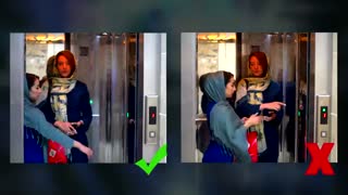 حق تقدم فشردن کلید آسانسور