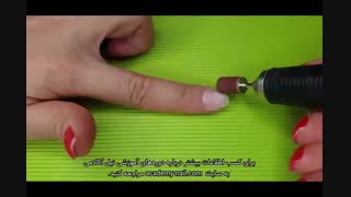 آموزش کاشت ناخن با قالب : زیر سازی و خراش دادن  سطح ناخن - نیل آکادمی