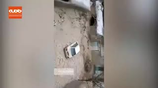 سیل وحشتناک در یکی از روستاهای قوچان