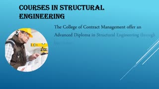 SEEKING FOR STRUCTURAL ENGINEERING COURSES