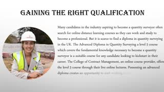 Become a quantity surveyor