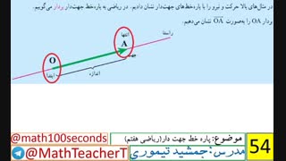 ریاضی هفتم-فصل هشتم-درس اول-پاره خط جهت دار