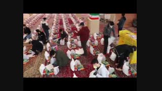 توزیع سبدکالا بین 250 خانوار نیازمند توسط مرکز نیکوکاری امیرالمومنین(ع) گرمدره