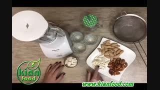 طرز تهیه شیر بادام