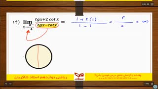 جمع بندی ریاضی کنکور تجربی - جمع بندی 3070 شاکریان - حد و پیوستگی