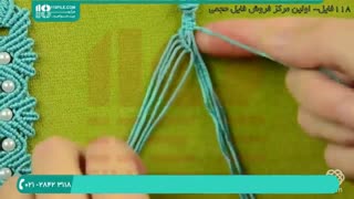 ساخت دستبند مکرومه با مهره