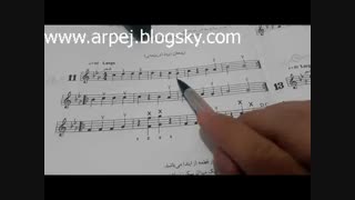 درس ریحان از کتاب شیو ه سنتور نوازی