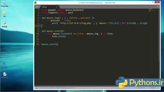 اموزش ساخت کیلاگر حرفه ای با پایتون _ تست نفوذ با پایتون