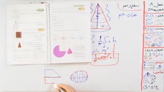 ریاضی 9 - فصل 8 - بخش 4 : سطح حجم و نکات فصل