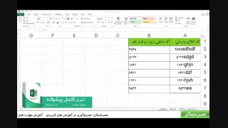 آموزش اکسل پیشرفته در آموزشگاه عصرنخبگان - تابع left در اکسل