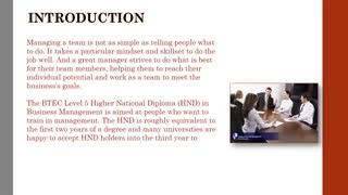 HND Business