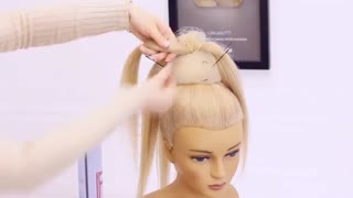 آموزش مدل مو دخترانه شینیون کله قندی- مومیس مرجع و مشاور مو