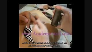 کاور ناخن : مرحله چهارم : از بین بردن ناهمواری های احتمالی - نیل آکادمی
