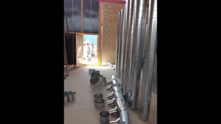 کانال اسپیرال-اگزاست فن -پروژه کارخانه گچ داراب شرکت کولاک فن09121865671