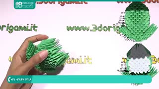 آموزش ساخت قورباغه متحرک کاغذی