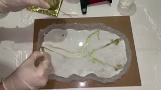 ساخت سینی دکوراتیو رزین برای میز توالت