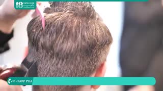 اصلاح و مرتب کردن مو کوتاه و فر مردانه