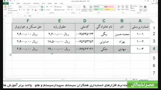 آموزش اکسل پیشرفته در آموزشگاه عصرنخبگان - تابع hlookup در اکسل