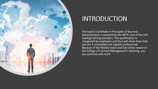 Level 3 Certificate in Principles of Business and Administration