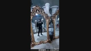 قاب آینه قدی فایبرگلاس | مجسمه فایبرگلاس | قاب آینه ایستاده فایبرگلاس