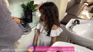 چگونگی ترکیب رنگ و اکسیدان با ترازو بصورت عملی