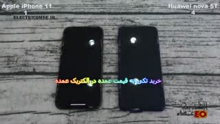 مقایسه سرعت و دوربین Apple iPhone 11 vs Huawei nova 5T در الکتریک عمده