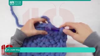 آموزش  حرفه ای تریکو بافی ( بافت کوسن )