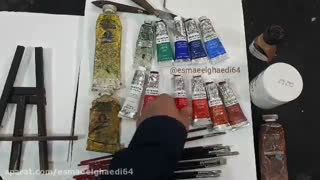 وسایل مورد نیاز در رنگ و روغن (آموزش نقاشی)
