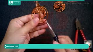 ساخت آویز طرح درخت با سیم مسی