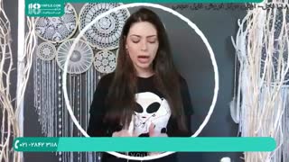 آموزش ساخت آویز دریم کچر با مهره و پر طرح فرشته