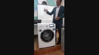 لباسشویی ١٤٩٠١bldc میدیا با موتور اینورتر و بدون زغال فوق العاده بدون صدا و لرزش ، ٩ کیلویی ١٤٠٠ دور با قیمت عالی