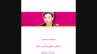 لیریک فارسی اهنگ trivia:love از RM با زیرنویس فارسی چسبیده