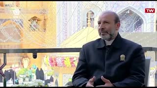 حال خوش خادم حرم مطهر رضوی در برنامه زنده