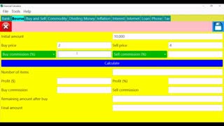 Bourse section in Financial Calculator 6