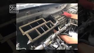 باز و بست داشبورد جهت تعویض اواپراتور کولر