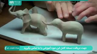 آموزش ساخت مجسکه ی فیل برای دکور