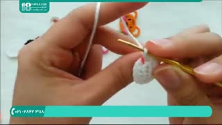 آموزش بافت عروسک رو یخچالی با قلاب