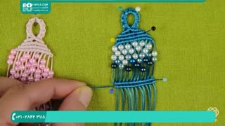 آموزش بافت دستبند دخترانه مکرومه