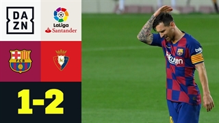خلاصه بازی بارسلونا ۱ - ۲ اوساسونا شکست بارسا در خانه برای اولین بار در این فصل