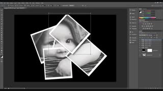 کلاژ تصویر و افکت با براش خورده شیشه