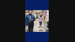 2 روز بعد از عمل تعویض مفصل زانو