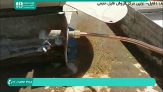 اتصال خط آب و تنظیم شناور کولرآبی در منزل