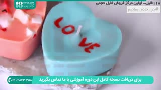 چگونگی ساخت شمع زیبا و شمعدان قلبی برای  ولنتاین