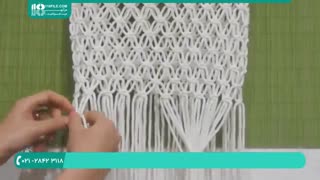 بافت کیف مجلسی شیک با نخ قیطان ( مکرومه )